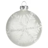 Depot Glas-Weihnachtskugel Schneeflocke^ Boules & Pointes D'Arbres