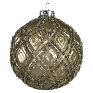 Depot Glas-Weihnachtskugel Sugar Romb^ Boules & Pointes D'Arbres