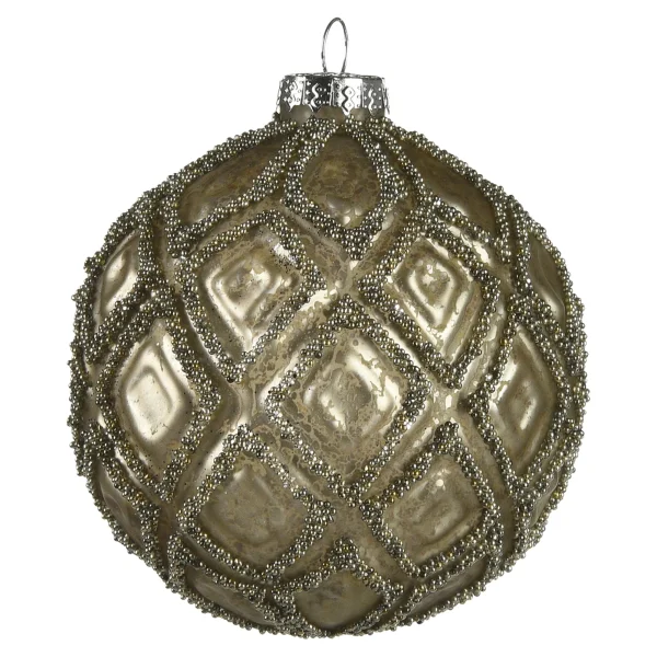 Depot Glas-Weihnachtskugel Sugar Romb^ Boules & Pointes D'Arbres