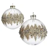 Depot Glas-Weihnachtskugel-Set Diamondsplash^ Boules & Pointes D'Arbres
