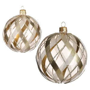 Depot Glas-Weihnachtskugel-Set Doublecheck^ Boules & Pointes D'Arbres