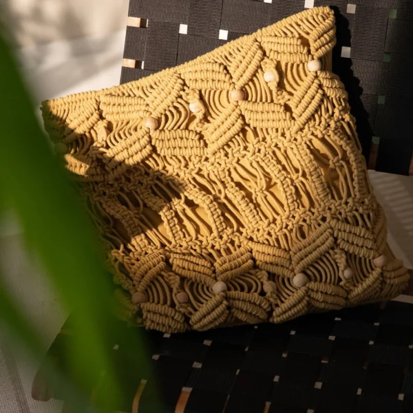 Depot Housse De Coussin En Macrame Woodie