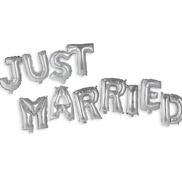 Depot Lot De Ballons Metallises Just Married