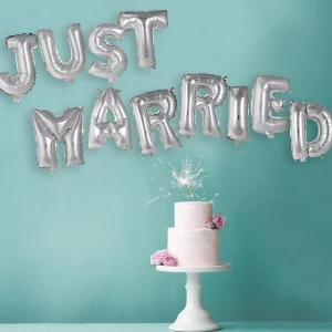 Depot Lot De Ballons Metallises Just Married