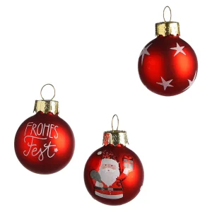 Depot Mini-Boule De Noël En Verre Joyeux Noël^ Décoration De La Couronne De L'Avent