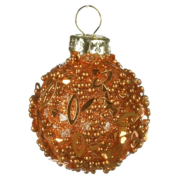 Depot Mini-Boule De Noël En Verre Granules A Paillettes^ Décoration De La Couronne De L'Avent