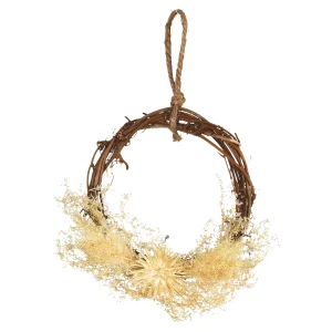 Depot Mini-Couronne De Fleurs Sechees Boho^ Couronnes De L'Avent