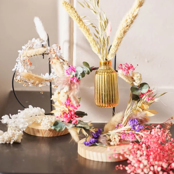 Depot Mini-Couronne De Fleurs Sechees Alma^ Couronnes