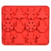 Depot Moule A Gateaux En Silicone Xmas Chocolate^ Ustensiles De Cuisson