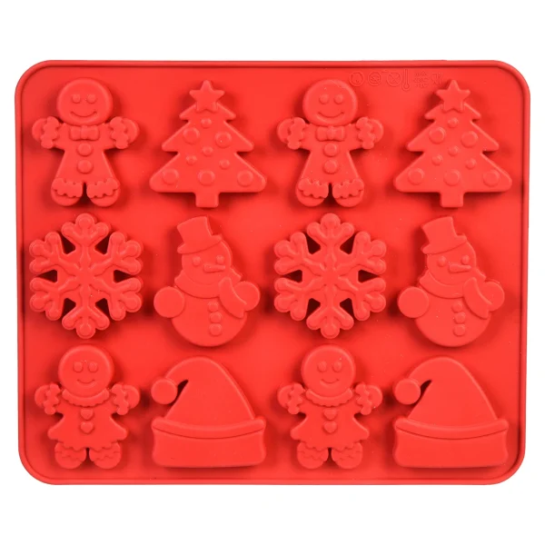 Depot Moule A Gateaux En Silicone Xmas Chocolate^ Ustensiles De Cuisson