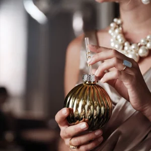 Depot Paille En Verre Stripe^ Vaisselle De Noël