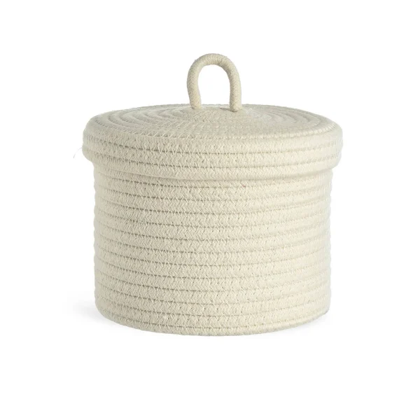 Depot Panier De Rangement Corde Avec Couvercle