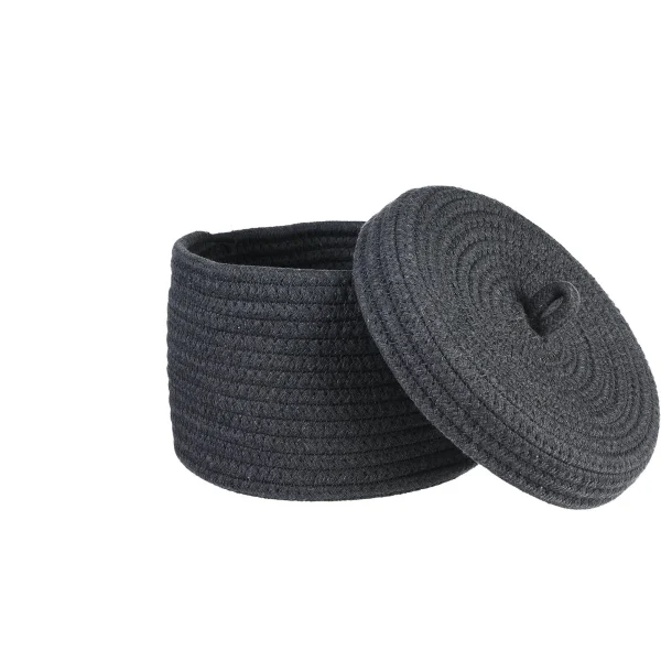 Depot Panier De Rangement Corde Avec Couvercle