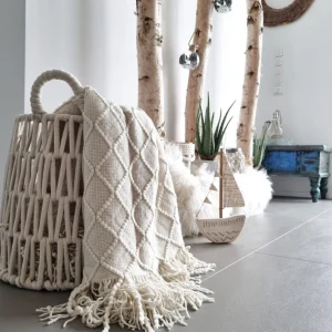 Depot Panier De Rangement En Macrame