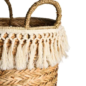 Depot Panier De Rangement Fringes^ Couvertures D'Arbres & Corbeilles