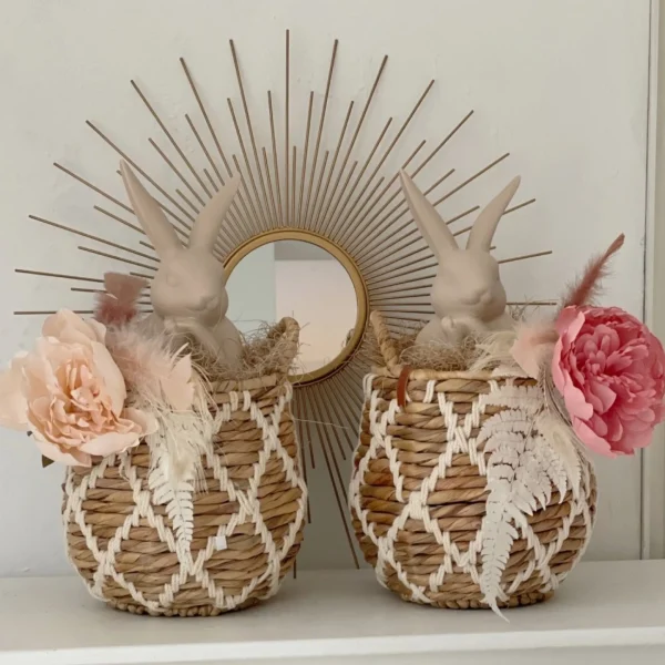 Depot Panier De Rangement Makramee Rope
