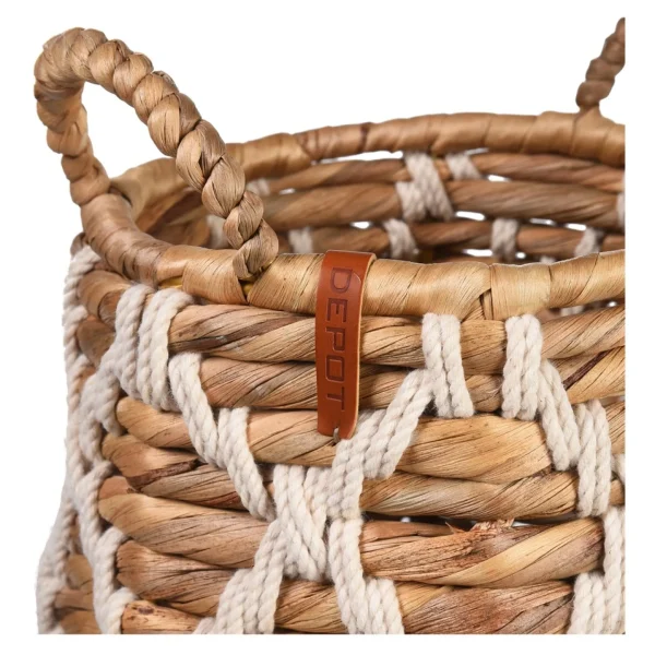 Depot Panier De Rangement Makramee Rope