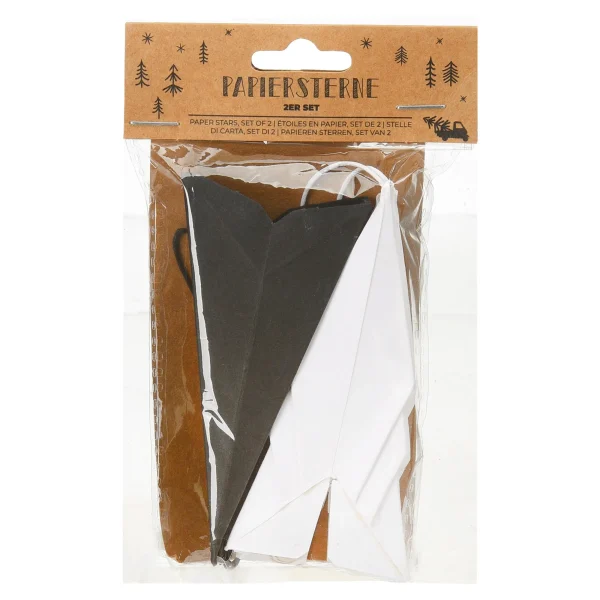 Depot Papiersterne, 2Er-Set^ Pendentifs & Clips