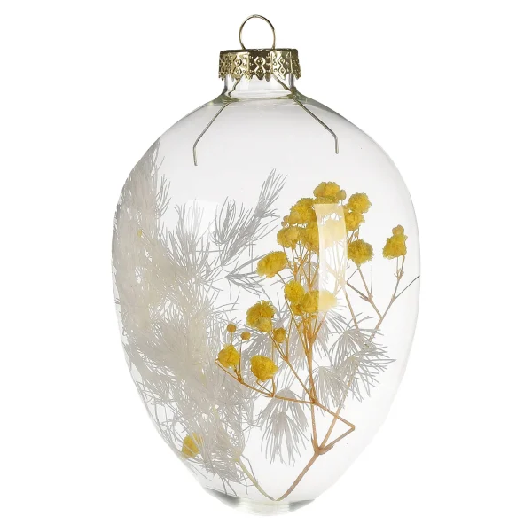 Depot Pendentif Décoratif Oeuf Fleur Sechee