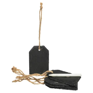 Depot Pendentif En Ardoise Avec Craie^ Étiquettes Cadeaux