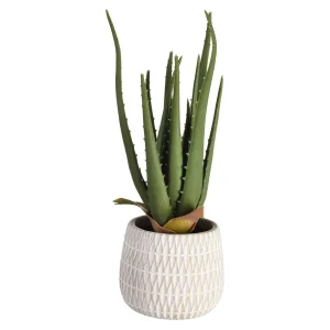 Depot Plante Artificielle Aloe En Pot^ Arbres Artificiels