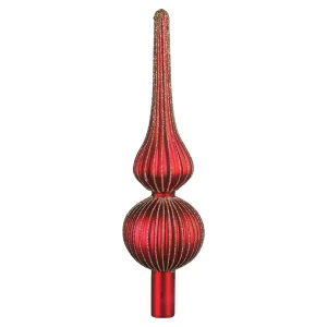 Depot Pointe D'Arbre En Verre Rainure^ Boules & Pointes D'Arbres