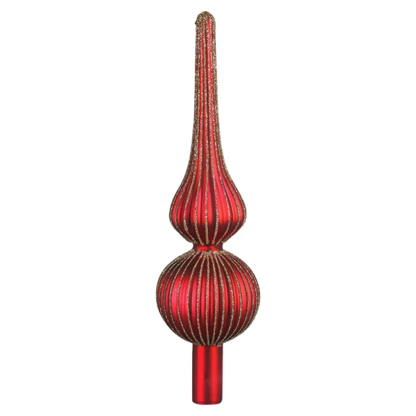 Depot Pointe D'Arbre En Verre Rainure^ Boules & Pointes D'Arbres