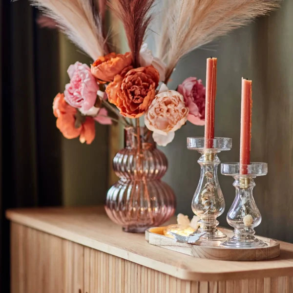 Depot Porte-Bougies A Tige Dry Flower^ Lanternes & Chandeliers