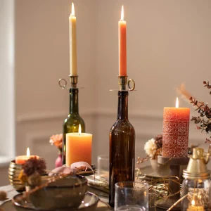 Depot Porte-Bougies Sur Tige Pour Bouteilles^ Lanternes & Chandeliers