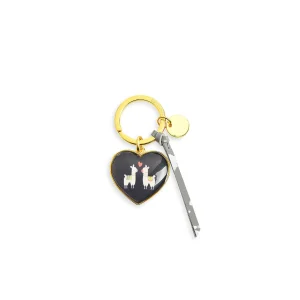 Depot Porte-Cles Coeur Lama