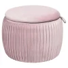 Depot Pouf En Velours Agnes Avec Espace De Rangement
