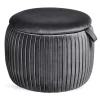 Depot Pouf En Velours Agnes Avec Espace De Rangement
