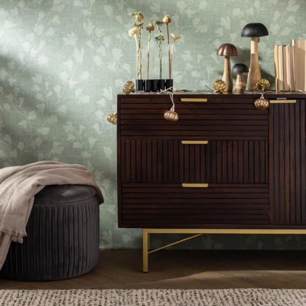 Depot Pouf En Velours Agnes Avec Espace De Rangement