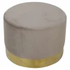 Depot Pouf En Velours Marla