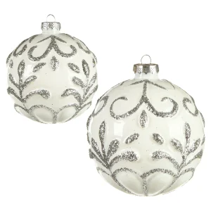Depot Relief Kugel-Set Offweiss^ Boules & Pointes D'Arbres