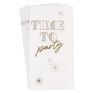 Depot Serviettes De Bistrot Time To Party^ Linge De Table