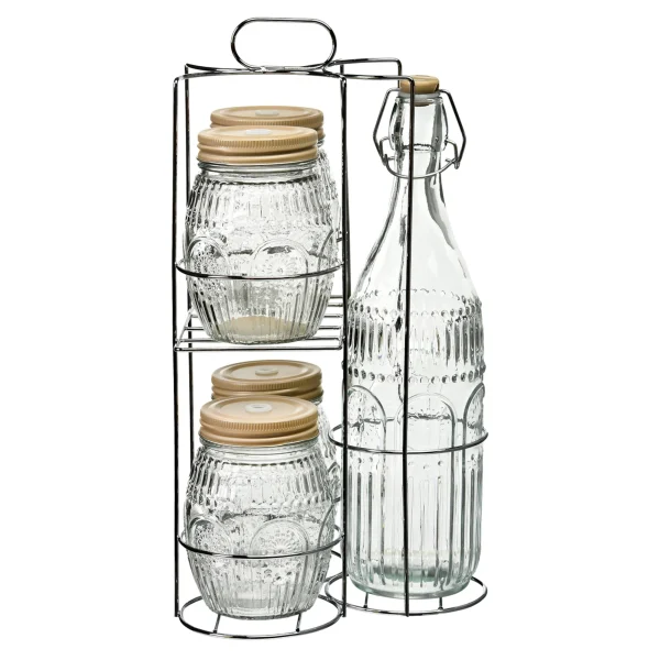 Depot Set Bouteille & Verre Romance Avec Support^ Vaisselle De Noël