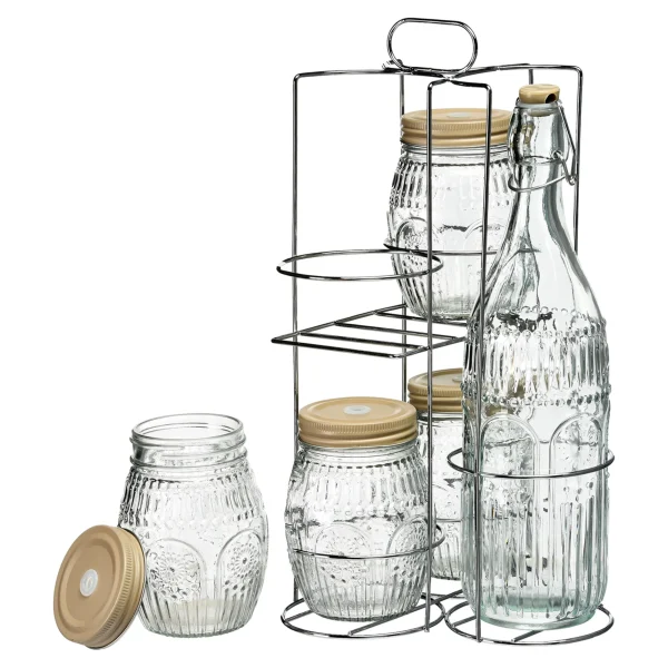 Depot Set Bouteille & Verre Romance Avec Support^ Vaisselle De Noël