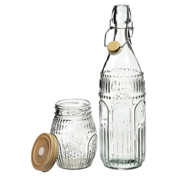 Depot Set Bouteille & Verre Romance Avec Support^ Vaisselle De Noël