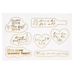 Depot Set D'Autocollants Pour Verre Girly^ Vaisselle De Noël