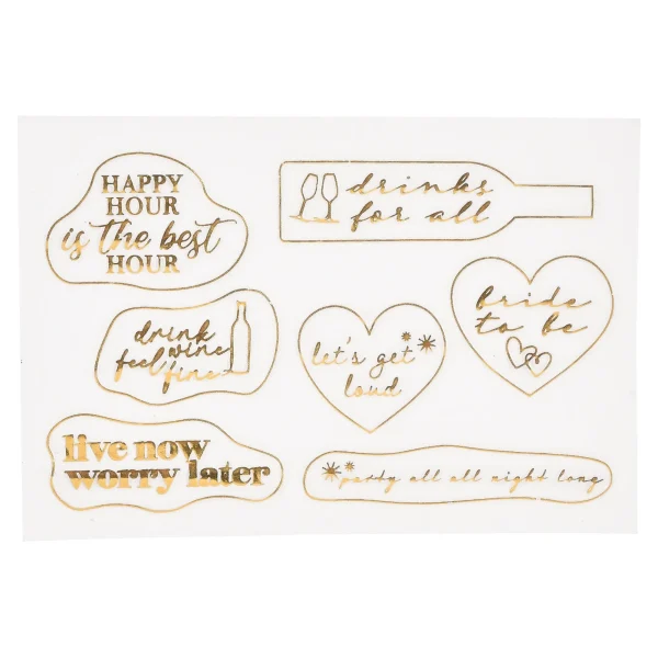 Depot Set D'Autocollants Pour Verre Girly^ Vaisselle De Noël
