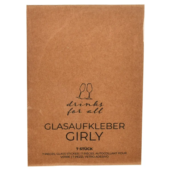 Depot Set D'Autocollants Pour Verre Girly^ Vaisselle De Noël