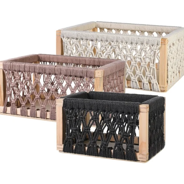 Depot Set De Boîtes De Rangement Macramee