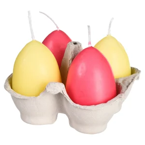 Depot Set De Bougies A Motif "Oeuf