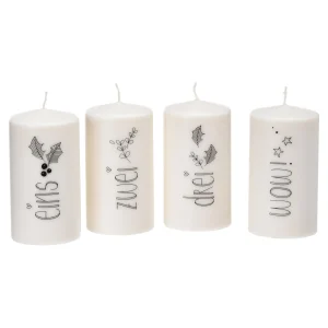 Depot Set De Bougies Chauffe-Plat 1-2-3-Wow !^ Bougies De L'Avent