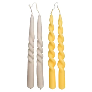 Depot Set De Bougies Pointues, Torsadees