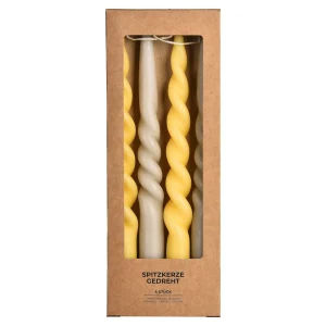 Depot Set De Bougies Pointues, Torsadees