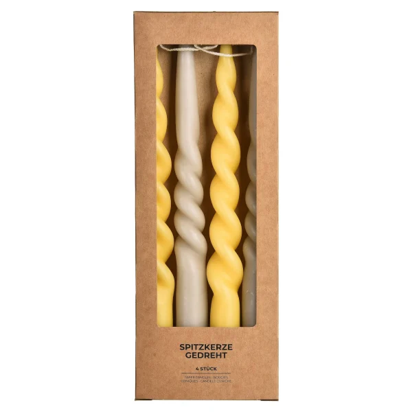 Depot Set De Bougies Pointues, Torsadees
