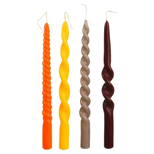 Depot Set De Bougies Torsadees^ Bougies De L'Avent