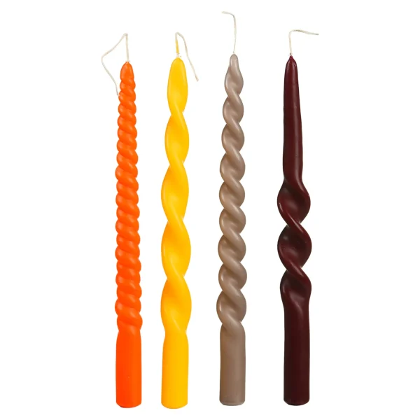 Depot Set De Bougies Torsadees^ Bougies De L'Avent